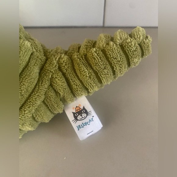 Jellycat Cordy Roy Gator Green Corduroy Crocodile Alligator 9” Plush - Picture 2 of 4